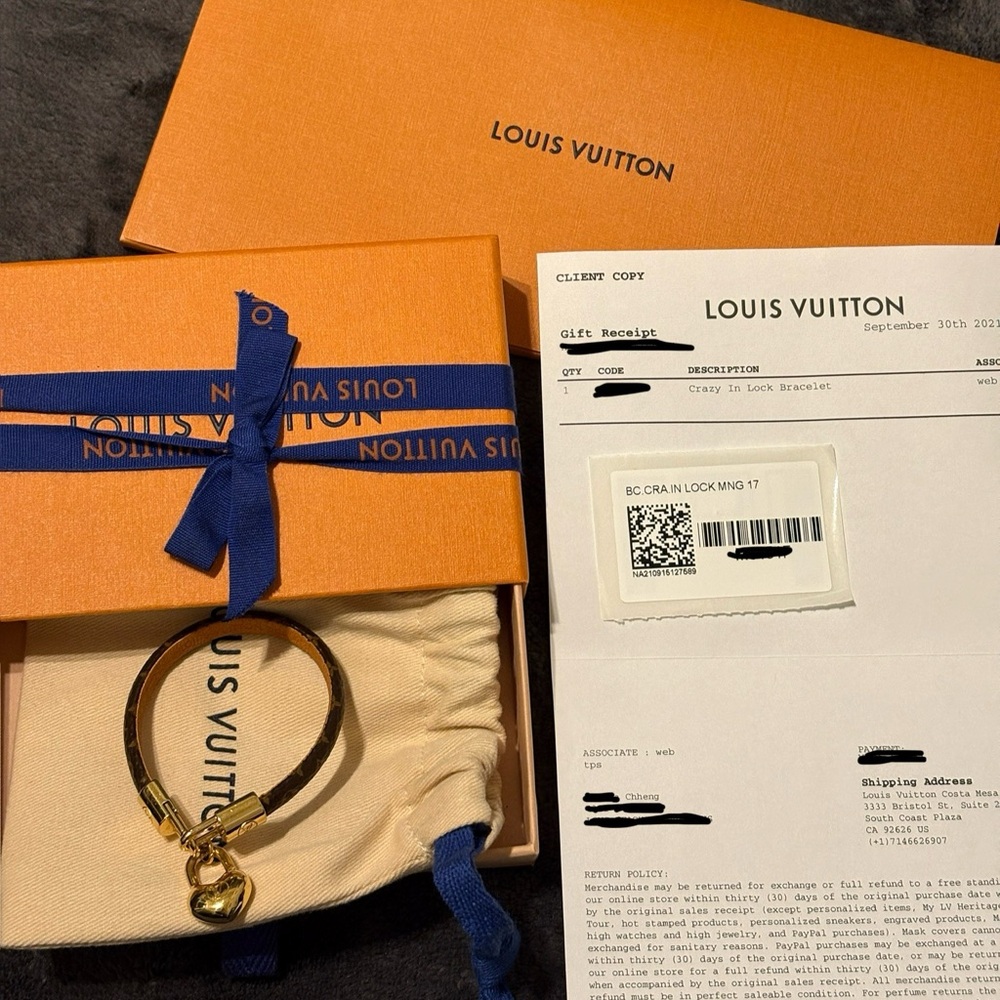 LV Monogram Crazy In Lock Bracelet